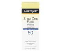 Neutrogena Sheer Zinc Face Dry-Touch Sunscreen Broad Spectrum SPF 50, 2 Fl. Oz.