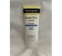 Neutrogena Sheer Zinc Face Dry-Touch Sunscreen Broad Spectrum SPF 50, 2 Fl. Oz.