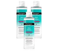 Neutrogena Skin Detox 3-in-1 Micella Water - Gentle Facial Cleansing with 3-Way Effect, Pack of 3 (3 x 400 ml)