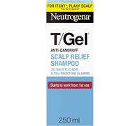 Neutrogena T/Gel® Scalp Relief Anti-Dandruff Shampoo (1x250ml) With 3% Salicylic Acid, Clinically Proven Formula Fights Dandruff from First Wash