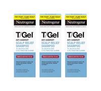 Neutrogena T Gel Scalp Relief Anti Dandruff Shampoo 3 x 150ml Reduce Flakes Itch & Dryness