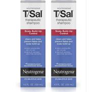 Neutrogena T/Sal Therapeutic Shampoo Scalp Build-Up Control 133ml (Pack of 2) |Maximum Relief for Dry, Itchy, Flaky Scalps|Anti-Dandruff Treatment