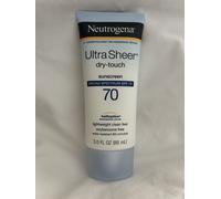 Neutrogena Ultra Sheer Dry-Touch Sunscreen Broad SPF 70 Oxybenzone Free 88ml