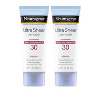 Neutrogena Ultra Sheer Dry-Touch Water Resistant and Non-Greasy Sunscreen Lotion with Broad Spectrum SPF 30, 3 fl. oz (Set of 2)