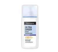 Neutrogena Ultrasheer Age Shield Fluid Sunscreen Spf 50+ P Reduces Dark Spots & Uneven Skin Tone | No White Cast | Lightweight Non-Greasy Formu