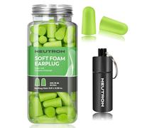 Neutron Soft Foam Ear Plugs with Travel Case - Noise Cancelling 38dB SNR - Earplugs for Sleeping, Travel, Concerts, Studying, Work, Loud Noise, Snoring - 60 Pairs - Green