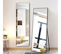 Neutype Full Length Mirror Full Body Mirror Free Standing Mirror Full Length 163x54cm Floor Mirror Full Length Mirrors for Bedroom Black Full Length Mirror Rectangle Mirror