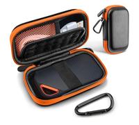 NEUTYPECHIC Case for SanDisk Extreme Pro, Portable External Hard Drive Case, Universal 2.5 inch Hard case for Sandisk E80/E30/E60/E81 Eva Shockproof Travel, Waterproof for SSD HDD (Black)