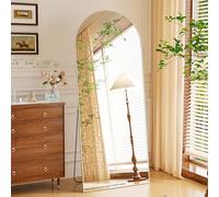 NEUWEABY Arched Floor Mirror 165x60cm Silver Arch Full Length Mirror with Stand, Large Wall Full Body Standing Hanging or Leaning Against Wall for Bedroom Entry, Living Room