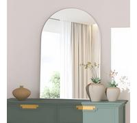 NEUWEABY Arched Wall Mirror for Bathroom,60x90cm Arched Mirror Wall Mounted Mirror with Metal Frame, Sliver Vanity Mirror Decor for Mantle, Bedroom, Entryway, Living Room