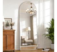 NEUWEABY Full Length Mirror, 162x53 cm Arch Mirror Floor Mirror with Stand Wall Mirror Silver Arched Full Body Mirror Standing Hanging or Leaning Against Wall for Bedroom， Entry, Living Room