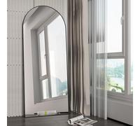 NEUWEABY Full Length Mirror 165x60 Black Arched Floor Mirror Standing Large Wall Mirror Arch Full Body Mirror Tall Bedroom Home Decor Standing Hanging or Leaning