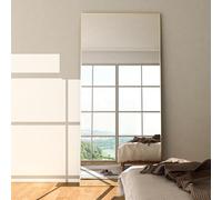 NEUWEABY Full Length Mirror 165x60 cm Floor Mirror Large Gold Body Rectangle for Bedroom Living Room Aluminum Alloy Frame Standing Hanging or Leaning Against Wall