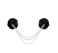 Neva Nude Tres Chainz Black Burlesque Reusable Pasties Nipple Covers