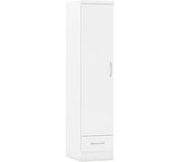 NEVADA 1 DOOR 1 DRAWER WARDROBE - WHITE GLOSS - SECONIQUE | TJ Hughes