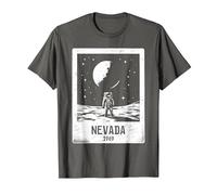 Nevada 1969 Astronaut Moon Landing Area 51 Distressed T-Shirt, Men, Asphalt Grey, 5X-Large