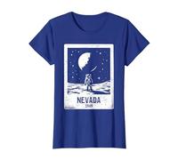 Nevada 1969 Astronaut Moon Landing Area 51 Distressed T-Shirt, Women, Royal Blue, 3X-Large