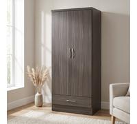 Nevada White Gloss Bedroom Furniture Range Wardrobe Chest Drawers Bedside