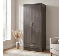 Nevada White Gloss Bedroom Furniture Range Wardrobe Chest Drawers Bedside