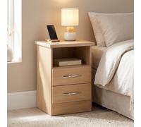 Seconique Nevada 2 Drawer Bedside In Sonoma Oak Effect