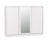 Nevada 3 Door Sliding Wardrobe White Gloss