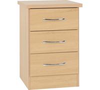 (3 Drawer Bedside) Nevada Bedroom Furniture Range - Sonoma Oak Effect