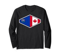 Nevada and Canada United in Roots Long Sleeve T-Shirt