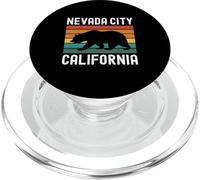 Nevada City California Retro Bear Vintage Historic Sierra PopSockets PopGrip for MagSafe