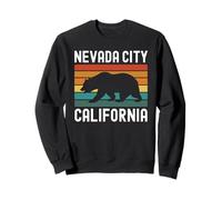 Nevada City California Retro Bear Vintage Historic Sierra Sweatshirt