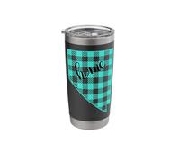 Nevada Home Checkered Silhouette Design Stainless Steel Insulated Tumbler