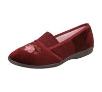 Nevada Ladies Nevada Floral Design Slippers Style 223069 - Burgundy - UK 8