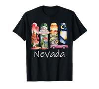 Nevada Las Vegas Desert Roadtrip Watercolor Design T-Shirt