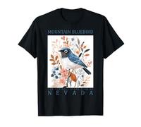 Nevada Mountain Bluebird State Bird Travel Souvenir Vegas T-Shirt