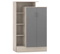 Nevada Petite Open Shelf Wardrobe Seconique Grey One Size