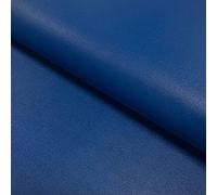 Nevada Plain Faux FR Leatherette Fabric Material - Royal, 1Mtr - 150cm x 100cm
