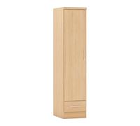 Nevada Sonoma Oak 1 Door 1 Drawer Wardrobe Bedroom Storage Furniture