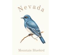 Nevada State Bird, Mountain Bluebird (Sialia currucoides) Notebook, Journal for Men, Women, Young Adults, Teens, Kids, Gift for Bird Watchers, ... 120 White Lined Pages, 6"x9", Eco-Friendly