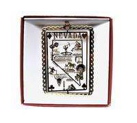 Nevada State Christmas Ornament Las Vegas Lake Tahoe Reno Carson City +More