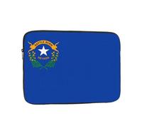 Nevada State Flag 15 inch Shockproof Laptop Sleeve,for 10-17 Inch Laptop, Slim Top Zipper Case for Travel Office