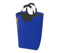 Nevada State Flag Dirty clothes pack.Printed Laundry Basket, 50L Foldable Clothes Storage Hamper