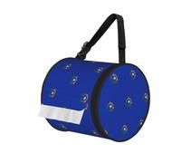 Nevada State Flag Print Cylinder Bathroom Tissue Holder With Buckle Strap, Portable Paper Case For Road Trips
