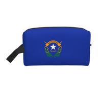 Nevada State Flag Print Large Capacity Travel Toiletry Bag Daily Home Storage Waterproof Cosmetic Pouch