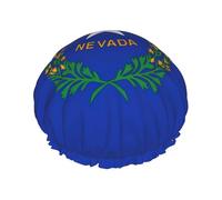 Nevada State Flag Print Lightweight Shower Cap for Women and Men Reusable hat Soft hat and Bath Hair Cap