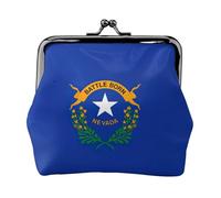 Nevada State Flag Print Lightweight Women Coin Purse Exquisite Waterproof Small Pouch for Coins Cards