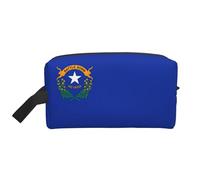 Nevada State Flag Print Men Women Large Capacity Travel Toiletry Bag Cosmetic Pouch Everyday Commuting
