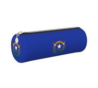 Nevada State Flag Print Pencil Case Cylindrical Stylish Pen Pouch Office Accessories Stationery Organizer
