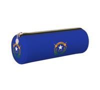 Nevada State Flag Print Pencil Case Cylindrical Stylish Pen Pouch Office Accessories Stationery Organizer