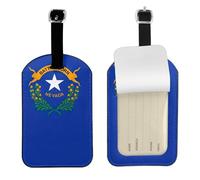 Nevada State Flag Print Travel Accessory Essential Luggage Tag 4.3 x 2.76 Inch Privacy Protection Suitcases