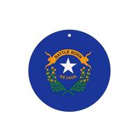 Nevada State Flag Printing 10 Pcs Air Freshener Cards,Car Scented Hanging Sheets Air Freshener Set For Car Decoration