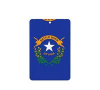 Nevada State Flag Printing 10 Pcs Air Freshener Cards,Car Scented Hanging Sheets Air Freshener Set For Car Decoration